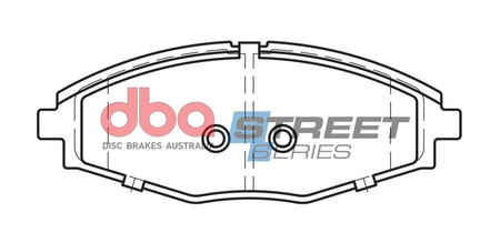 Přední brzdové destičky DBA Brake Pads Street Series Ceramic - DB1368SS CHEVROLET Matiz DAEWOO Lanos