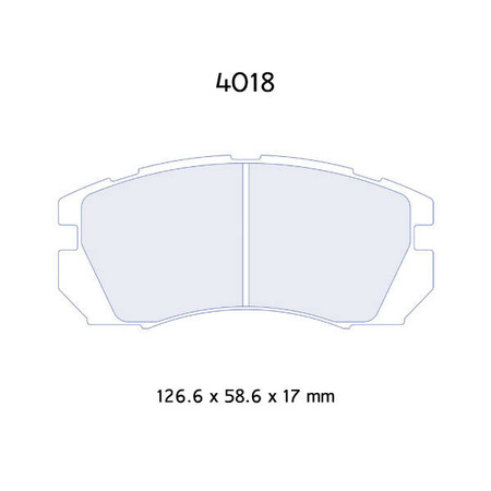 Brzdové destičky Carbone Lorraine RC5 - Subaru Impreza L 2,2/ LS 1,8/ LX 2,2 (93-96)