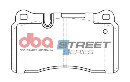 Přední brzdové destičky DBA Brake Pads Street Series Semi-metallic - DB2073SS LAND ROVER Range L322 Sport L320