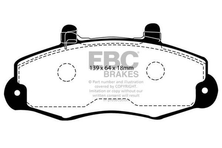 DP918/2 - Sada brzdových destiček Série ULTIMAX2 EBC Brakes