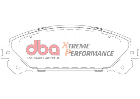 Přední brzdové destičky DBA Brake Pads Xtreme Performance - DB2004XP LEXUS ES300h NX200 NX200t NX300h RX200t RX450h TOYOTA Camry Highlander Rav 4 Sienna