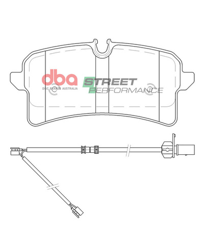 Brzdové destičky DBA Zadní brzdové destičky Street Performance - DB15096SP