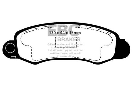 DP1345 - Sada brzdových destiček Série ULTIMAX2 EBC Brakes