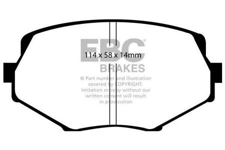 DP41002R - Sada brzdových destiček Série YELLOWSTUFF EBC Brakes