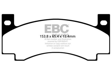DP41176R - Sada brzdových destiček Série YELLOWSTUFF EBC Brakes