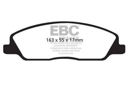 DP31869C - Sada brzdových destiček Série REDSTUFF EBC Brakes