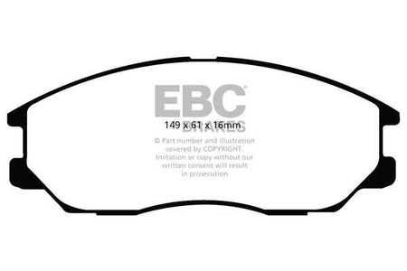 DP1725 - Sada brzdových destiček Série ULTIMAX2 EBC Brakes