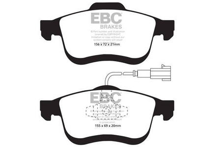 DPX2010 - Sada brzdových destiček Série ULTIMAX2 EBC Brakes