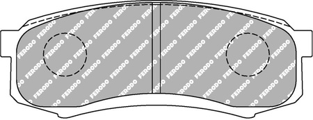 Zadní brzdová destička Ferodo Racing DS2500 FCP1021H LEXUS GX MITSUBISHI PAJERO IV TOYOTA FJ CRUISER GSJ1 LAND CRUISER PRADO,