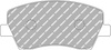 Přední brzdová destička Ferodo Racing DS3.12 FRP3158G RENAULT Clio V
