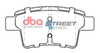 Zadní brzdové destičky DBA Brake Pads Street Series Ceramic - DB2041SS CITROEN C4 Picasso Grand