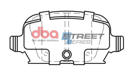 Zadní brzdové destičky DBA Brake Pads Street Series Ceramic - DB1472SS HOLDEN Aust NZ OPEL Corsa C Tigra VAUXHALL