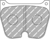 Přední brzdová destička Ferodo Racing DS3000 FRP3113R FORD FOCUS I DAW DBW