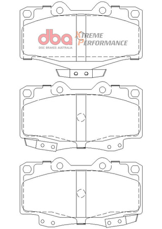 Přední brzdové destičky DBA Brake Pads Xtreme Performance Hawk HB315x.669 - DB1149XP TOYOTA Aust NZ 4 Runner LN130 VZN185 Hi-Lux KDN165 LN105 LN165 RN YN106 Hilux Surf KZN185 LN106 LN131 LN167 LN170 LN172 RZN185 VZV130 VZV185 Landcruiser HZJ70 HZJ73
