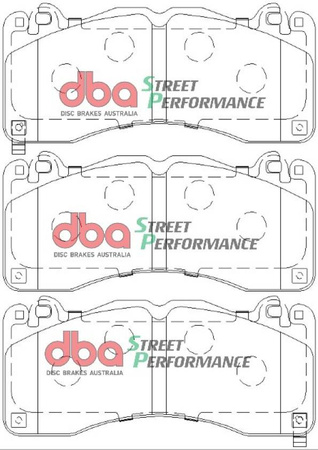 Přední brzdové destičky DBA Brake Pads Street Performance Hawk HB805x.615 - DB9021SP FORD Mustang 6th Generation