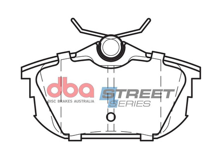 Zadní brzdové destičky DBA Brake Pads Street Series Ceramic - DB1382SS MITSUBISHI Carisma Colt Spacestar PROTON Malaysia and Philippines Waja Impian SMART Forfour W454 Brabus VOLVO S40 T4 V40 Mk1