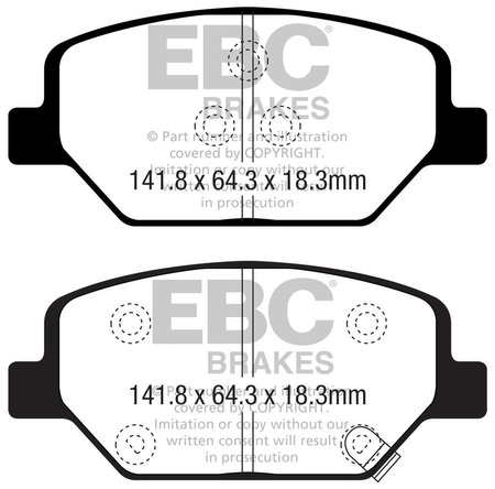DPX2351 - Sada brzdových destiček Série ULTIMAX2 EBC Brakes