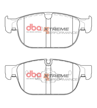 Přední brzdové destičky DBA Brake Pads Xtreme Performance - DB15116XP VOLVO S60 Mk3 B4 B5 T4 T5 T6 T8 S90 D3 D4 D5 V60 Mk2 V90 Cross Country XC40 T3 XC60 2nd Gen XC90 B6