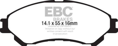 DPX2217 - Sada brzdových destiček Série ULTIMAX2 EBC Brakes