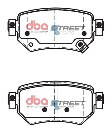 Zadní brzdové destičky DBA Brake Pads Street Series Ceramic - DB2425SS MAZDA 6 GJ GL