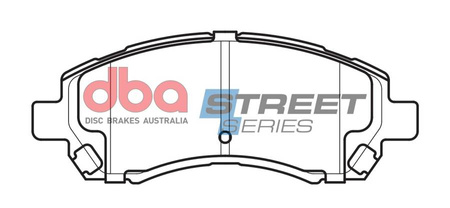 Přední brzdové destičky DBA Brake Pads Street Series Ceramic - DB1363SS SUBARU Impreza Sport Legacy BD5 BD7 BG5 BG7