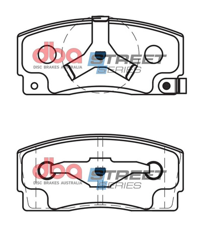 Přední DBA brzdové destičky Street Series Ceramic - DB1125SS