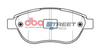 Přední brzdové destičky DBA Brake Pads Street Series Ceramic - DB1758SS CITROEN Berlingo Multispace C3 C4 Xsara Estate Picasso PEUGEOT 1007 206 207 Van 207CC 307 CC Partner Combi