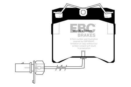 DP1429 - Sada brzdových destiček Série ULTIMAX2 EBC Brakes