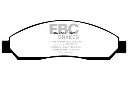 DP1705 - Sada brzdových destiček Série ULTIMAX2 EBC Brakes