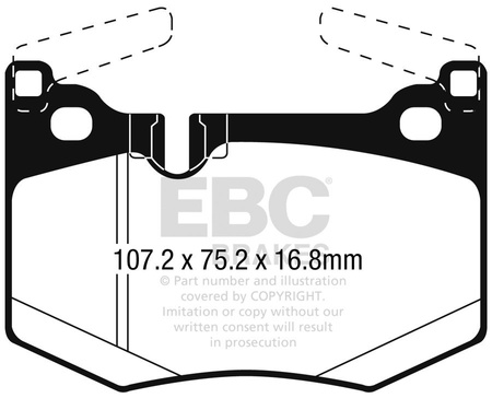 DP32261C - Sada brzdových destiček Série REDSTUFF EBC Brakes