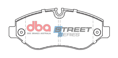 Přední brzdové destičky DBA Brake Pads Street Series Semi-metallic - DB1973SS MERCEDES-BENZ Sprinter 209D 210D 211D 213D 214D 215D 216 216D 218D 219D 224 309D 310D 311D 313D 314D 315D 316 316D 318D 319D 324 411D 414D 416D 419D Viano Vito W447 109 110 111