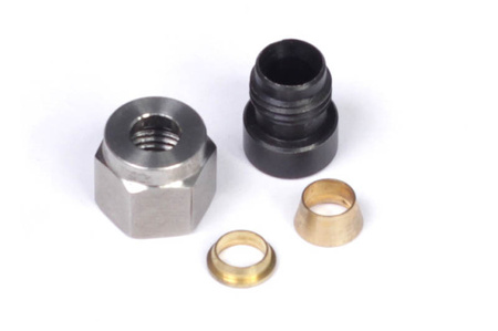 Sada pro navařování 1/4" z měkké oceli - včetně matice a kování - HT-010810