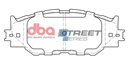 Přední brzdové destičky DBA Brake Pads Street Series Ceramic - DB1852SS LEXUS IS200D IS220D IS250 IS300h