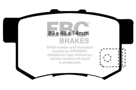 DP41193R - Sada brzdových destiček Série YELLOWSTUFF EBC Brakes