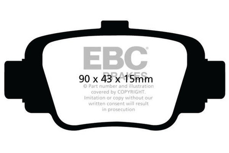 DP998 - Sada brzdových destiček Série ULTIMAX2 EBC Brakes