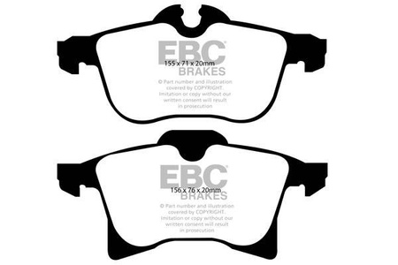 DP41520R - Sada brzdových destiček Série YELLOWSTUFF EBC Brakes
