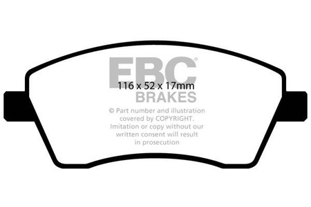 DP1485 - Sada brzdových destiček Série ULTIMAX2 EBC Brakes
