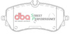 Zadní brzdové destičky DBA Brake Pads Street Performance - DB15002SP MAN TGE VOLKSWAGEN Amarok Crafter CR30 CR35