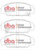 Přední brzdové destičky DBA Brake Pads Xtreme Performance Hawk HB361x.622 - DB1452XP HONDA Civic 7th Gen EP3 EP4 8th FD2 FN2 Integra Not UK DC5 S2000