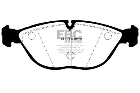 DP31035C - Sada brzdových destiček Série REDSTUFF EBC Brakes