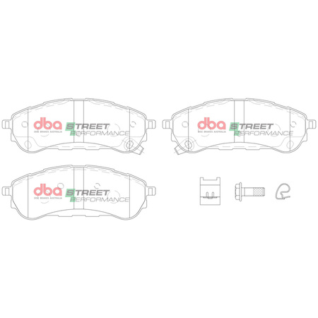 Zadní brzdové destičky DBA Brake Pads Street Performance - DB15016SP FORD Ranger