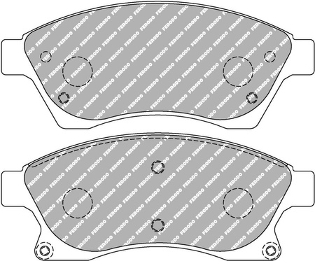 Přední brzdová destička Ferodo Racing DS2500 FCP4262H CHEVROLET AVEO Hatchback T300 Saloon CRUZE J300 J305 Station Wagon J308 OPEL ASTRA J VAUXHALL Mk VI J Estate Tourer ASTRAVAN V H H 