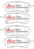 Zadní brzdové destičky DBA Brake Pads Street Performance - DB2244SP INFINITI QX80 NISSAN Patrol Y62