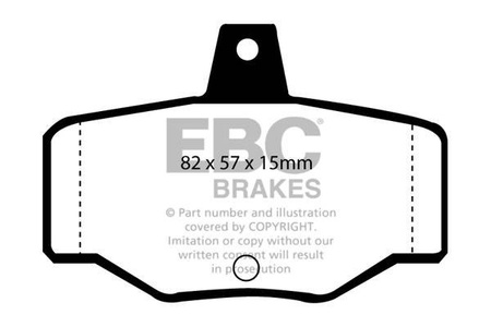 DP834 - Sada brzdových destiček Série ULTIMAX2 EBC Brakes