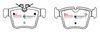Zadní brzdové destičky DBA Brake Pads Street Series Ceramic - DB15063SS MERCEDES-BENZ C-Class W205 C43 AMG Cabriolet A205 4Matic Coupe C205 Estate S205 GLC-Class X253 GLC 43 GLC220 GLC250 GLC350 GLC350e C253