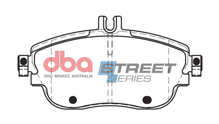 Přední brzdové destičky DBA Brake Pads Street Series Ceramic - DB2315SS INFINITI Q30 QX30 MERCEDES-BENZ A-Class W176 A160 A160D A180 A180D A200 A200D A220D A250 B-Class W246 B160D B180 B180D B200 B200D B220 B220D B250 CLA Shooting Brake X117 CLA180