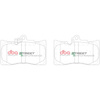 Přední brzdové destičky DBA Brake Pads Street Performance Hawk HB812x.680 - DB2255SP LEXUS GS250 GS300 GS300h GS430 GS450h GS460 IS200t IS300 RC200t F-Sport RC300h