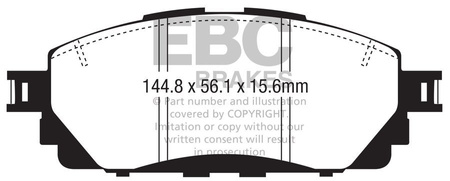 DPX2373 - Sada brzdových destiček Série ULTIMAX2 EBC Brakes