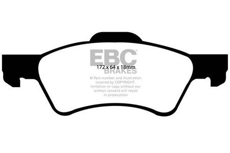 DP1613 - Sada brzdových destiček Série ULTIMAX2 EBC Brakes
