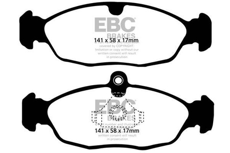 DP1198 - Sada brzdových destiček Série ULTIMAX2 EBC Brakes